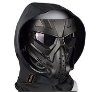 Máscara de Calavera Airsoft, Pasamontañas Táctico Cyberpunk para Cosplay, Halloween, Juego CS - Traje Combinado al Aire Libre