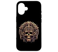 Máscara de Calavera Azteca, Guerrero Maya, civilización Antigua Mexicana Carcasa para iPhone 16