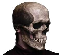Máscara de calavera de Halloween, cobertura completa de la cara del cráneo - Máscara de calavera de accesorios de Halloween - Máscara de esqueleto con mandíbula móvil, cubierta facial de látex, cara
