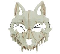 Máscara de calavera de lobo máscara de espuma 3d PU Soft Wolf Wolf Mask de estilo japonés Halloween Scary Adulto y Kids Animal Cosplay para Halloween, Mardi Gras y Fiestas de disfraces, 2025