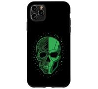 Máscara de calavera de seguridad cibernética Glitch Urban Techwear Estética Carcasa para iPhone 11 Pro Max