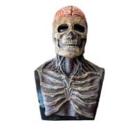 Máscara de calavera para Halloween, máscara de esqueleto bioquímica, máscara de látex natural, máscara de Halloween de calavera, máscara de calavera para cosplay