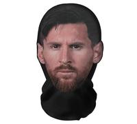 Máscara de cara completa con impresión 3D realista de Lionel Messi, transpirable, ligera y cómoda, ideal para cosplay, fiestas, Halloween, carnaval y eventos