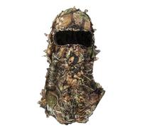 Máscara de cara completa - Patrón de hojas 3D Ghillie Headwear, máscara de caza oculta y sombrero, equipo de caza ligero transpirable al aire libre | tácticas de observación de vida silvestre