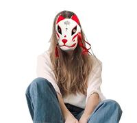 Máscara de cara de gato: disfraz de PVC de 15,5 x 22 cm, cobertura de roles de animales, uso facial de personajes | Perfecto para navideñas, celebraciones de festivales, representaciones teatr