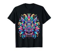 Máscara de Carnaval Colorida Mardi Gras Camiseta