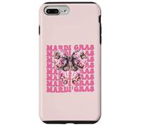 Máscara de Carnaval de Mardi Gras con Lazo Rosa Carcasa para iPhone 7 Plus/8 Plus