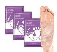 Máscara de cáscara de pie, calcetines para hidratar pies de pelado secos, exfoliante Peel Off Calluses Dead Skin Callus Remover, suave spa de pies agrietados, lavanda perfumada (3 pair)