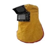 Máscara de casco de soldadura de cuero Filtro solar del filtro de oscurecimiento del filtro soldador de soldadura de soldadura Capacitación protectora