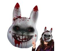 Máscara De Conejo De Halloween,Máscara De Traje De Cosplay | Accesorio De Disfraz Para Espectáculo Teatro Fiesta Celebración Cosplay Familia