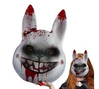 Máscara de conejo genérica, máscara de miedo de Halloween - accesorio para disfraz de fiesta cosplay espectáculo de mascarada festival celebración de reuniones
