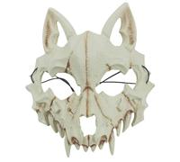 Máscara de cráneo de Lobo, máscara de Halloween de Espuma de Espuma 3D de Miedo de Halloween máscara de Cabeza Realista para Adultos, máscara de Calavera de Lobo con máscara de Lobo Suave de Espuma d