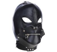 Máscara de cuero malvada de la máscara de gimp más con corbata de espalda ajustable, la bondage de la cara completa, la bondage de la cara completa para las máscaras del diablo de la fiesta de Hallow