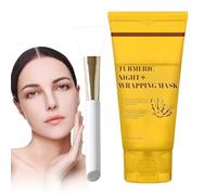 Máscara de cúrcuma envoltura nocturna, Mascarilla de cúrcuma durante la noche | Booster de hidratación, Máscara de castigo facial Masque de piel Hidratación Cosméticos Nutritivos Para Uso Nocturno