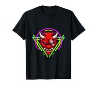 Máscara De Demonio Oni Japonés De Anime, Guerrero Camiseta