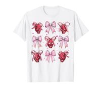 Máscara de Diablo Oni Yokai para niña, Coqueta, Lazo Rosa, mamá Camiseta