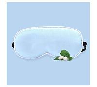 Máscara de dormir 100% opaca, suave y cómoda, transpirable, de seda natural pura noche 3D estéreo sombreado máscara de ojos, para el hogar, viajes, yoga, tomar el sol, 0-4 años, azul