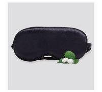 Máscara de dormir 100% opaca, suave y cómoda, transpirable, de seda natural pura noche 3D estéreo sombreado máscara de ojos, para el hogar, viajes, yoga, tomar el sol, 0-4 años, color negro