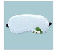 Máscara de dormir 100% opaca, suave y cómoda, transpirable, de seda natural pura noche 3D estéreo sombreado máscara de ojos, para el hogar, viajes, yoga, tomar el sol, 0-4 años, verde