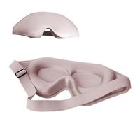 Máscara de dormir 3D para dormir, de espuma viscoelástica, lavable, transpirable, portátil, para viajes, color rosa, 1 unidad
