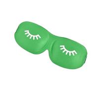 Máscara de dormir 3D para dormir, máscara de ojos para dormir, sombra de ojos, ayuda para dormir, viajes, exteriores, hogar, descanso, relajación, cuidado de la salud (verde)