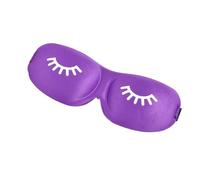 Máscara de dormir 3D para dormir, máscara de ojos para dormir, sombra de ojos, ayuda para dormir, viajes, exteriores, hogar, descanso, relajación, cuidado de la salud (morado)