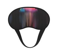 Máscara de dormir colorida de lluvia arcoíris de cobertura completa, máscara de dormir relajante, sin estrés, máscara de ojos nocturna