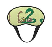 Máscara de dormir cómoda con borde negro satinado para bloquear la luz y dormir reparador