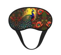 Máscara de dormir cómoda de satén con bordes negros para bloquear la luz y dormir reparador