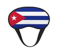 Máscara de dormir con bandera cubana para adultos, opaca, cómoda máscara de ojos con bloqueo de luz para viajes, yoga
