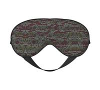 Máscara de dormir con código de programación de programador, bloqueo de luz perfecto, para viajes, yoga, siesta, correa totalmente ajustable