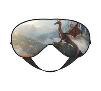 Máscara de dormir con diseño de dragón y montaña otoñal, máscaras de ojos para dormir de doble cara, máscaras para dormir para mujeres y hombres, cubiertas opacas para dormir, viajes