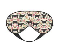 Máscara de dormir con diseño reversible de Cattle Farm Sanctuary, ideal para camping, meditación y turnos, ajuste cómodo, sin fugas de luz