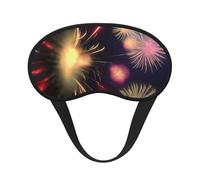 Máscara de dormir con estampado 3D de explosión de fuegos artificiales para dormir de lado, bonita máscara opaca para el hogar o viajes