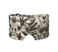 Máscara de dormir con estampado botánico de hierbas florales, bloquea la luz, suave y cómoda, con diadema de pasta ajustable