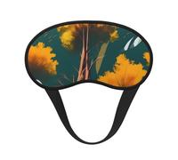 Máscara de dormir con estampado de árboles y sol de National Parks para personas que duermen de lado, con forma de copa, para hombres y mujeres