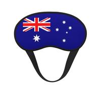 Máscara de dormir con estampado de bandera australiana para personas que duermen de lado, bonita máscara opaca para el hogar o viajes