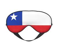 Máscara de dormir con estampado de bandera de Chile similar a la seda, máscara de ojos para dormir para mujeres y hombres, para viajes, dormir y relajarse