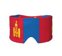 Máscara de dormir con estampado de bandera de Mongolia para hombres y mujeres, cubierta suave para los ojos, diadema insonorizada para dormir, para viajes, siesta