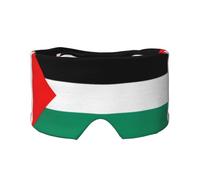 Máscara de dormir con estampado de bandera de Palestina para hombres y mujeres, cubierta suave para los ojos, diadema insonorizada para dormir, para viajes, siesta