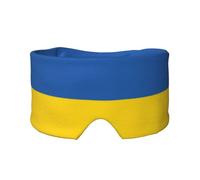 Máscara de dormir con estampado de bandera de Ucrania, bloquea la luz, suave y cómoda, con diadema de pasta ajustable