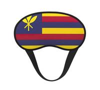 Máscara de dormir con estampado de bandera del Reino de Hawái, máscara de dormir para mujeres y hombres, para oscuridad total, reduce la hinchazón de los ojos