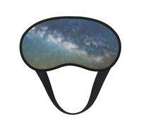 Máscara de dormir con estampado de cielo nocturno estrellado para personas que duermen de lado, con forma de copa, para hombres y mujeres