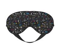 Máscara de dormir con estampado de fórmula matemática para mujeres y hombres, cómodo antifaz para viajes, siesta y dormir por la noche