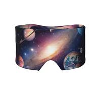 Máscara de dormir con estampado de galaxia del universo exterior, fundas suaves para los ojos, antifaz de bloqueo de luz para viajes, yoga y siesta