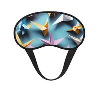 Máscara de dormir con estampado de grullas de papel de origami para personas que duermen de lado, máscara opaca en forma de copa, para hombres y mujeres