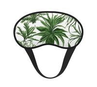 Máscara de dormir con estampado de hierbas y plantas herbáceas para dormir de lado, máscara opaca en forma de copa, para hombres y mujeres