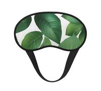 Máscara de dormir con estampado de hojas de plantas y hierbas para dormir de lado, máscara opaca en forma de copa, para hombres y mujeres