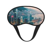 Máscara de dormir con estampado de Hong Kong, cubierta suave, sin presión, para dormir, máscaras de ojos para personas que duermen de lado