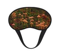 Máscara de dormir con estampado de hongos salvajes, máscara de dormir para mujeres y hombres para una oscuridad total, reduce la hinchazón de la máscara de ojos